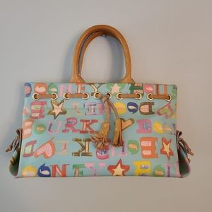 Dooney & Bourke Vintage Y2K Crayon Scribble Satchel